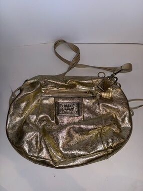 Coach Metallic Gold Crossbody Bag